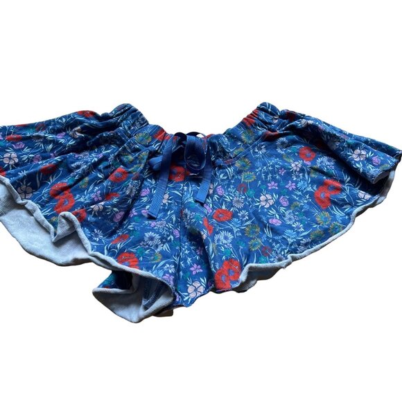 Intimately Free People Size XS Blue Floral A Go-Go Flouncy Summer Swing Shorts - Picture 2 of 10